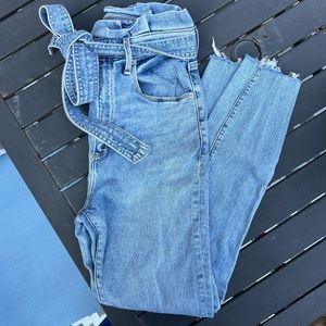 Abercrombie High Waist Tie Jeans